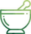 Green mortar and pestle icon